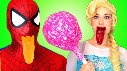 Spiderman & Frozen Elsa w  Doctor! With Pink Spidergirl and Joker. Superhero Fun in Real Life  )