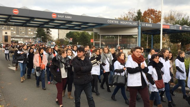 Santé: 400 manifestants à l'hôpital