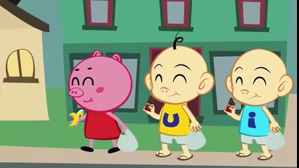 Peppa Pig en Espanol  Superhero Real in Life  Finger family  Nursery Rhymes_17