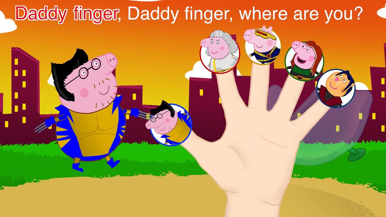 Peppa Pig Super Heroes Finger Family - Nursery Rhymes Lyrics and More_28