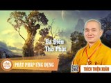 Ba Điều Thờ Phật - Bài giảng thầy Thích Thiện Xuân