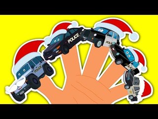 Happy and Sweety |Police Vehicles | Finger Family | Nursery Rhyme