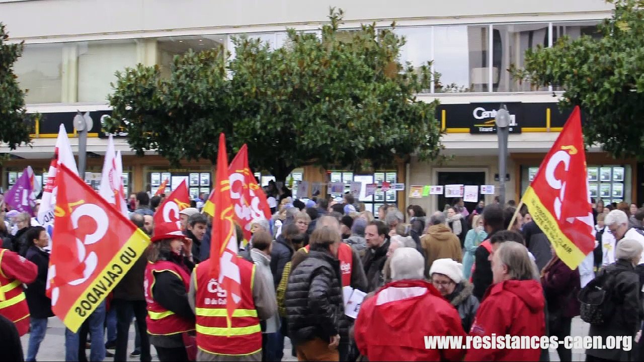Manif des professionnels de santé à Caen le 8 novembre 2016