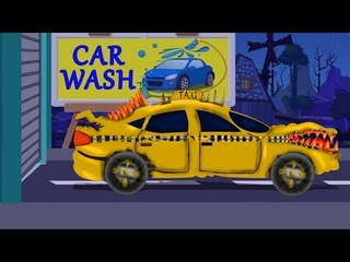 Scary Taxi Car Wash | Car Wash For Kids