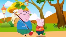 Peppa Pig Goes Fishing With His Daddy New Episodes! Finger Family Song Nursery Rhymes