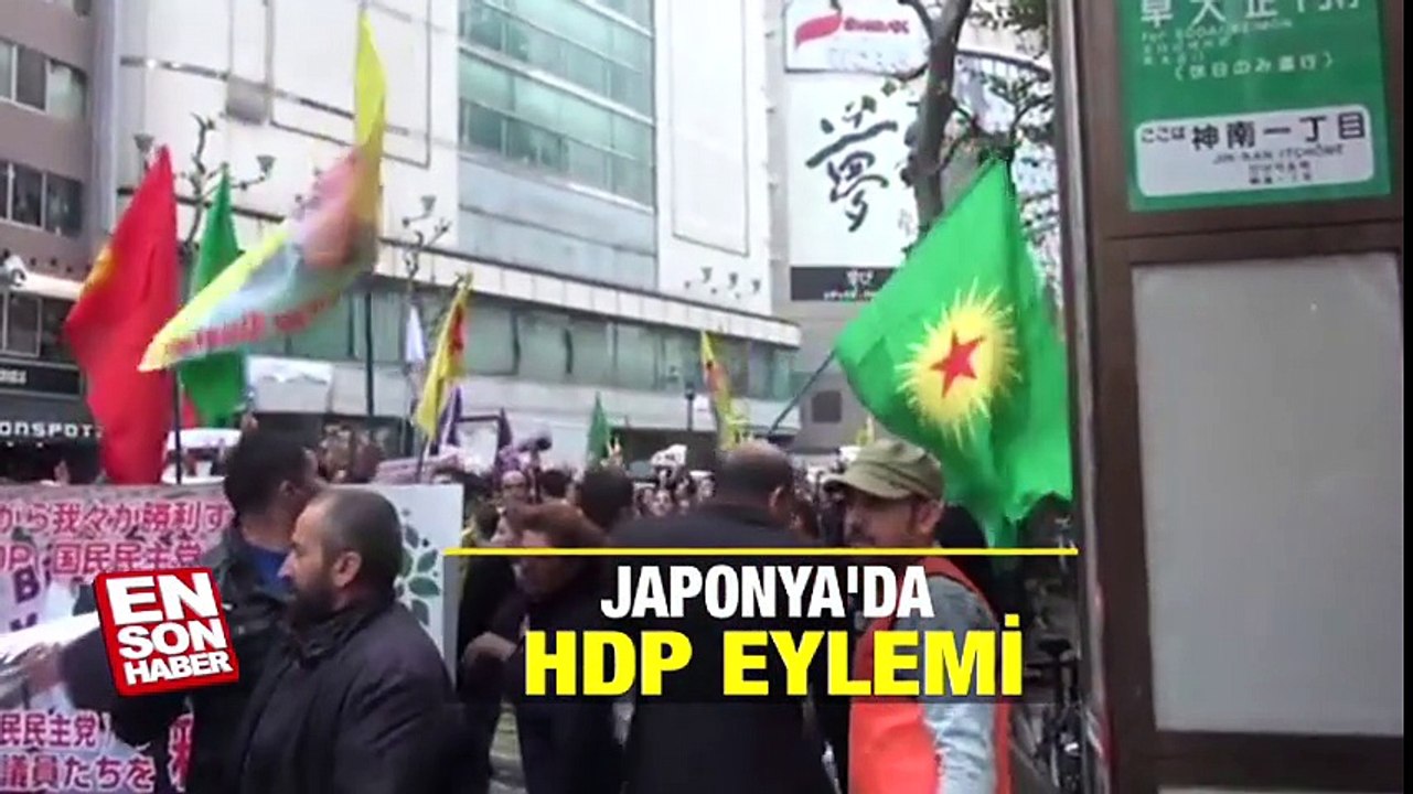 Japonya'da HDP eylemi