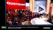 Quotidien : Les journalistes d'I-Télé en grève témoignent de leur lutte contre Jean-Marc...