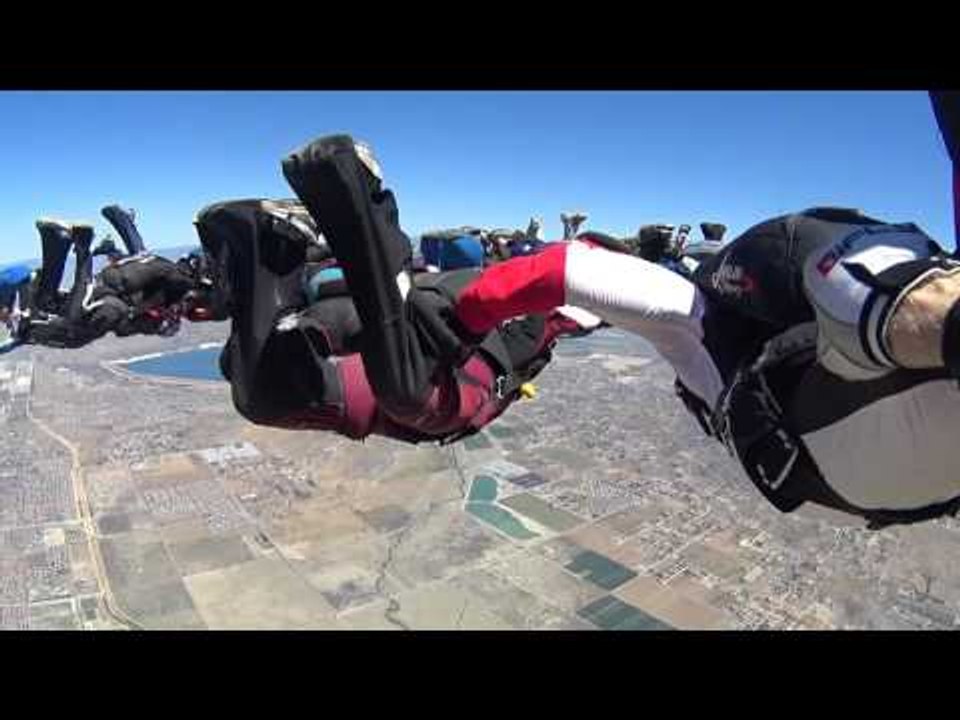 Skydivers Over the Age of 60 Attempt World Record Jump