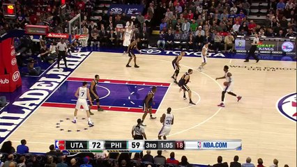 Quand Joel Embiid imite Hakeem Olajuwon face au Jazz - 7 novembre 2016