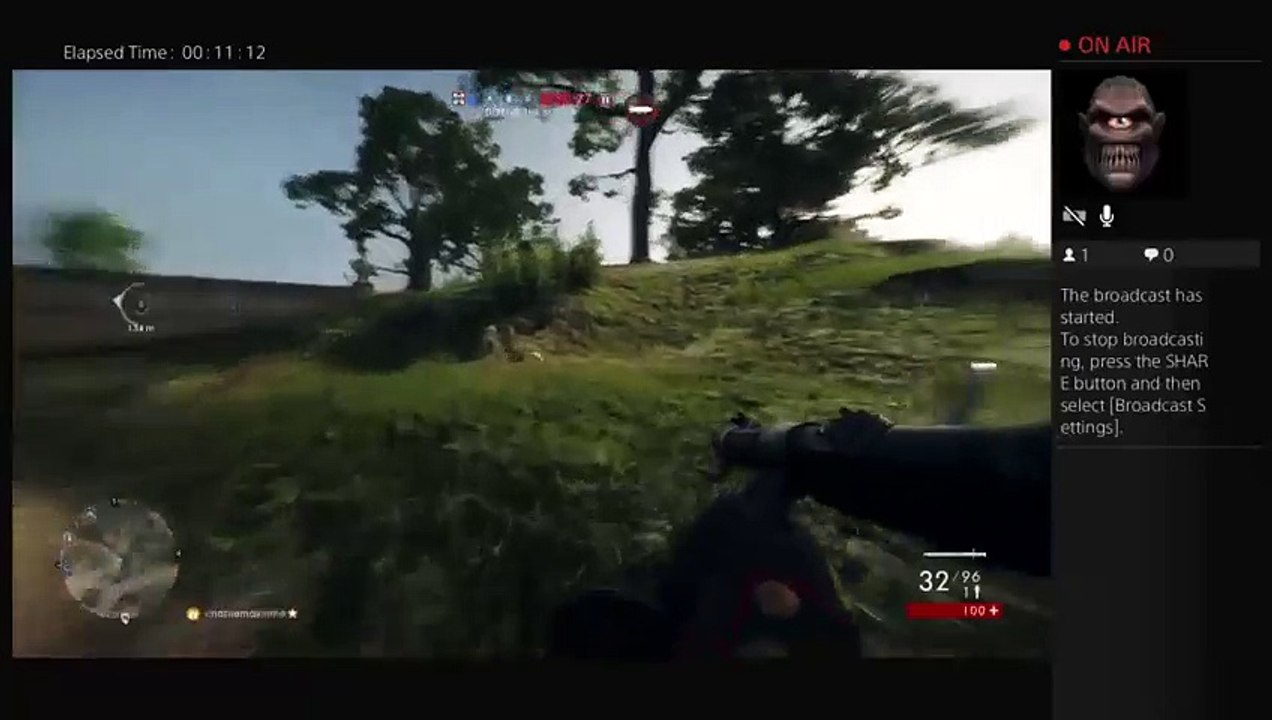 I streamed Battlefield 1