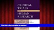 liberty book  Clinical Trials and Human Research: A Practical Guide to Regulatory Compliance online