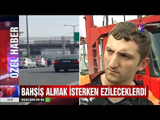 Bahşiş Almak isteyen Suriyeli Çocuklar E5 Karayolunda kazaya sebep oldular