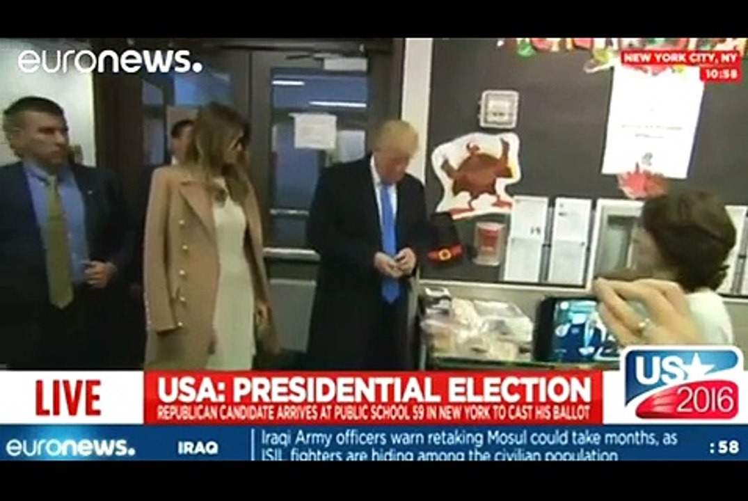 Así han votado Hillary Clinton y Donald Trump -
