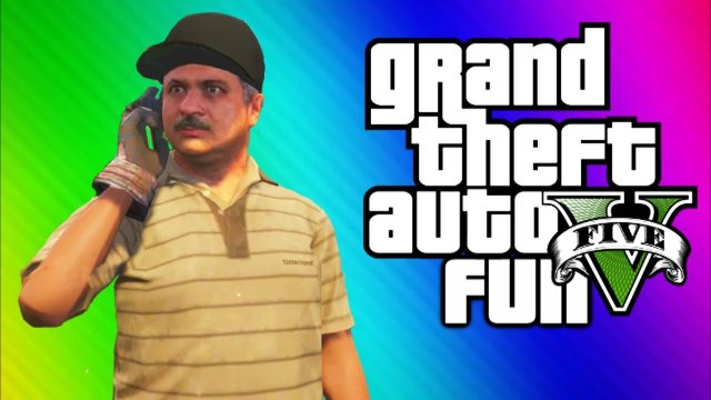GTA 5 Funny Moments 4 - Doughnuts, Carlos, Angry People, Blimp Vs. Train, Jesus (GTA 5 Gameplay)