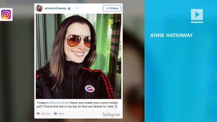 Celebrities share voting selfies on Election Day