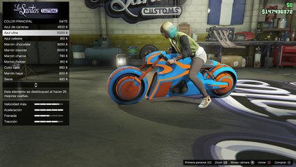 GTA 5 ONLINE 1.36- TUNEANDO LA MOTO DE TRON (NAGASAKI SHOTARO)