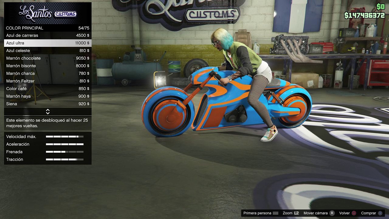 GTA 5 ONLINE 1.36- TUNEANDO LA MOTO DE TRON (NAGASAKI SHOTARO)