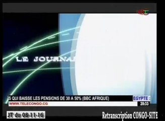 Journal de 20h TVCongo du Mardi 08 novembre 2016 -By Congo-Site