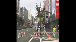 Giant Sinkhole in Hakata Station Japan