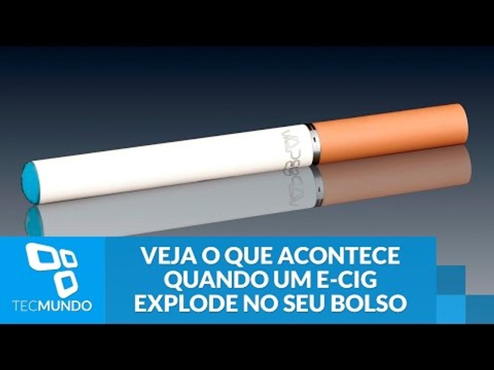 Caraca! Veja o que acontece quando um e-Cig explode no seu bolso