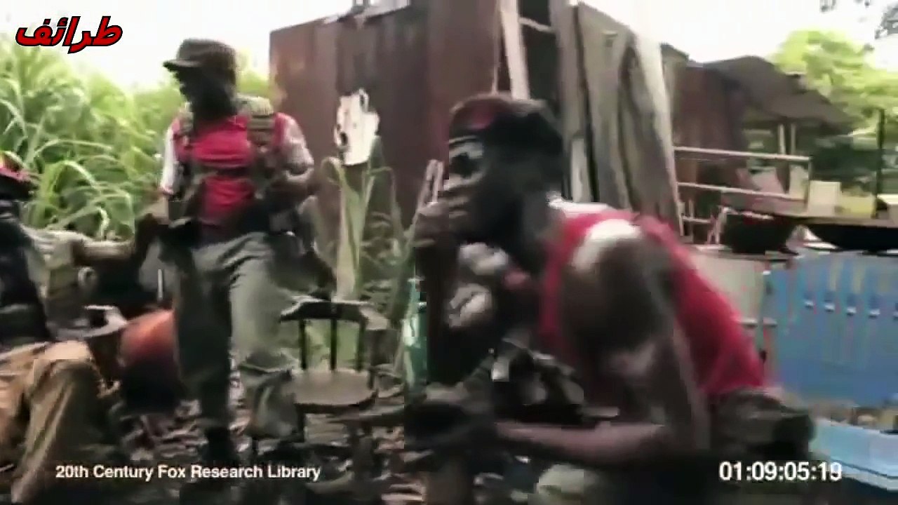 قرد يطلق النار على جنود أفارقة - تغدى فيهم قبل لا يتعشو فيه هههههههههه