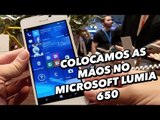 Colocamos as mãos no smartphone Microsoft Lumia 650 [Hands On] - MWC 2016