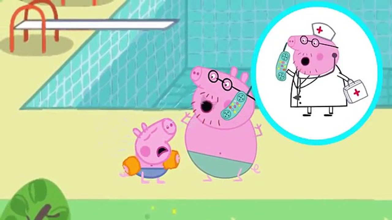 Peppa Pig en Español Swimming Pool Crying Finger Family Nursery Rhymes Song
