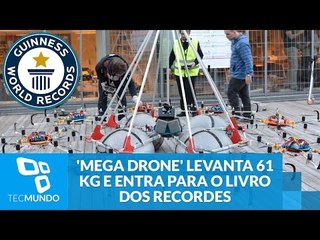 'Megadrone' levanta 61 kg e entra para o Livro dos Recordes