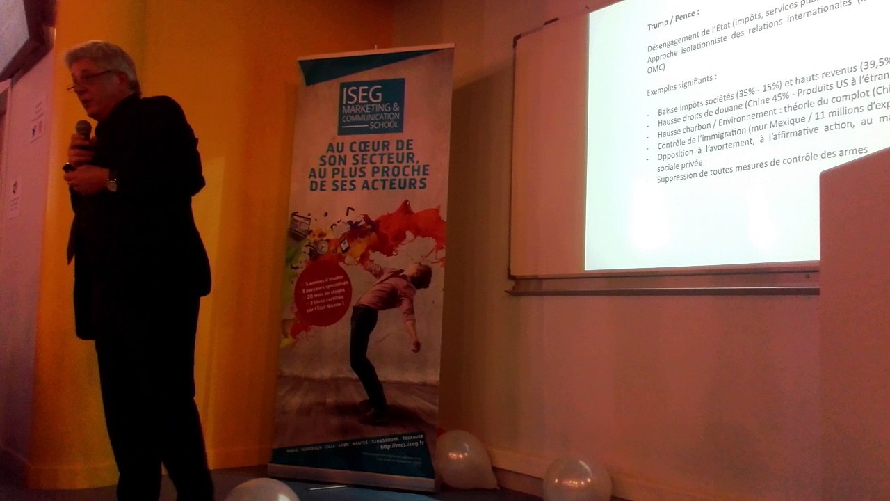 Une conférence était organisée ce soir à l'ISEG à Toulouse pour débattre des élections