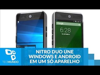 Nitro Duo une mini PC Windows e smartphone Android em um só aparelho