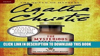 [PDF] FREE The Mysterious Affair at Styles: A Hercule Poirot Mystery (Hercule Poirot Mysteries)