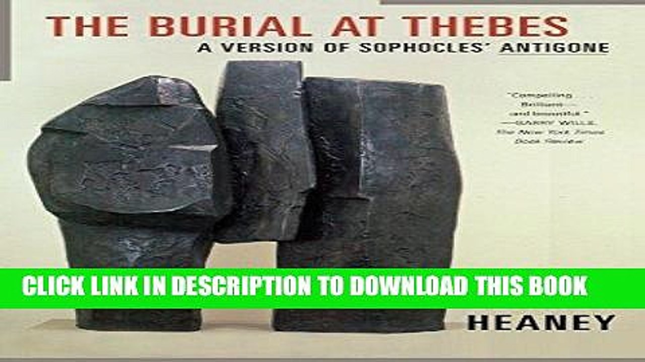 [PDF] FREE The Burial at Thebes: A Version of Sophocles  Antigone [Download] Full Ebook