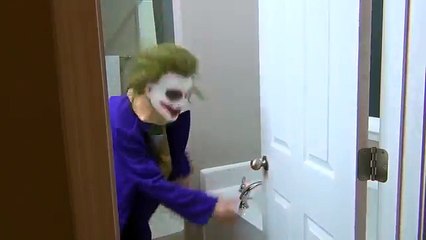 JOKER TOILET PRANK IN REAL LIFE !!! Joker vs Spiderman Doctor Frozen Disney Princess Elsa Baby Poo