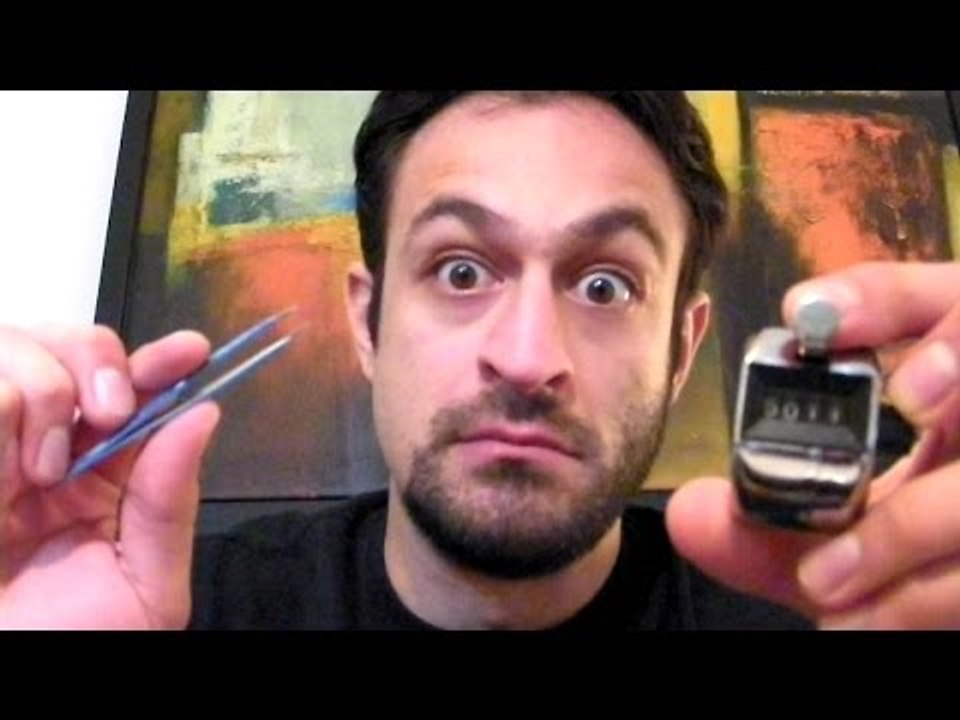 Guy Plucks Out Beard Hairs One-by-One for Movember