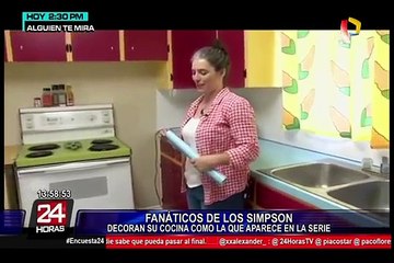 Canadá: pareja de esposos convierte su cocina en la de 'Los Simpson'