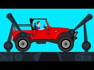 Car Garage | Jeep | Kids Cartoon Jeep