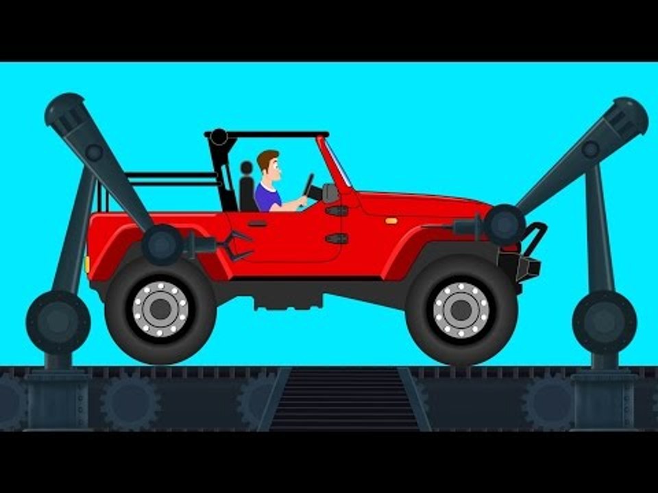 Car Garage | Jeep | Kids Cartoon Jeep