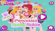 Princesses Festival Fashion - Disney Princess Rapunzel, Ariel and Aurora