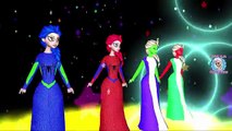 Superheroes Frozen Elsa Singing Twinkle Twinkle Little Star | Kids Nursery Rhymes | Children Songs
