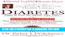 Best Seller Diabetes: Fight It with the Blood Type Diet (Dr. Peter J. D Adamo s Eat Right 4 Your
