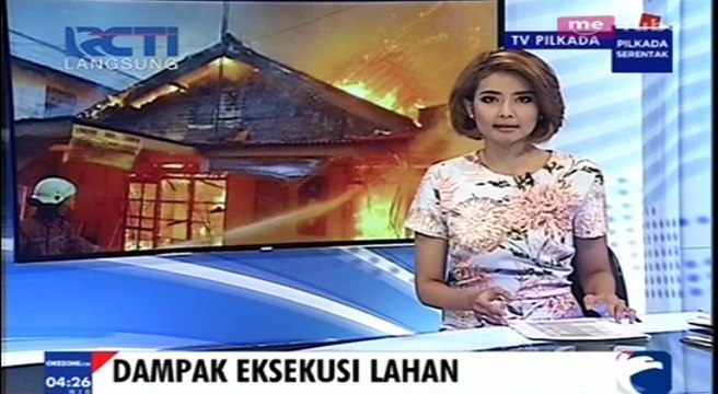 Dampak Eksekusi Lahan, 21 Rumah Terbakar