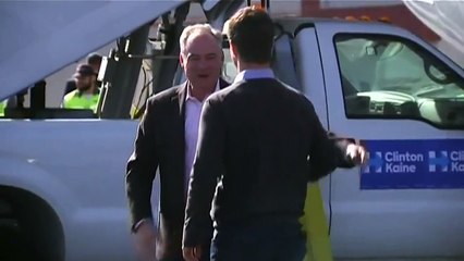 Kaine heads for New York to join Clinton