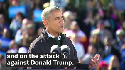 Obama's final fiery moments on the campaign trail