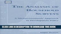 Best Seller The Analysis of Household Surveys: A Microeconometric Approach to Development Policy