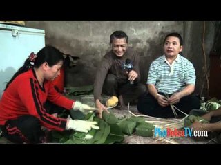 Vòng tròn của chiếc bánh chưng vuông thôn Tranh Khúc