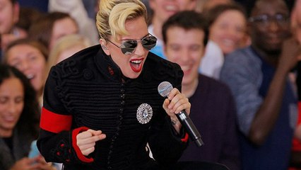 Lady Gaga and Bon Jovi Duet on 'Livin' On A Prayer' at Hillary Clinton Rally