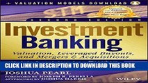 Ebook Investment Banking: Valuation, Leveraged Buyouts, and Mergers and Acquisitions   Valuation