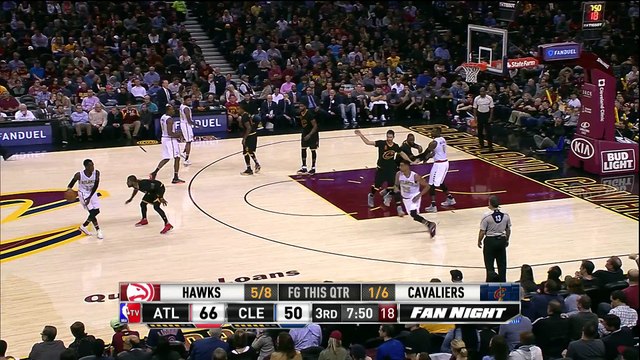 Irving's Between the Legs Assist to LeBron - Hawks vs Cavaliers - Nov 8, 2016 - 2016-17 NBA Season