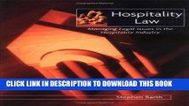 [READ] EBOOK Hospitality Law: Managing Legal Issues in the Hospitality Industry BEST COLLECTION