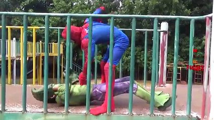 Battle Hulk Vs Batman Vs Spiderman Fight Videos For Children | SuperHero Real Life Fight And Battles